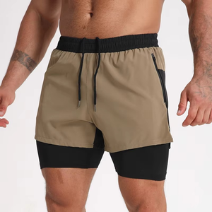 Personnalisé Séchage Rapide Double Couche Doublé Poche Gym Fitness Basketball Polyester Spandex Confort Hommes Shorts Fitness Gym Wear Shorts - Product Image 5
