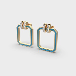 Most Sought-After Delicate Diamond <b>Earrings</b> Coordinated Jewelry for Bridesmaids Maid of Honor for Wedding Parties Direct India - Product Image 2