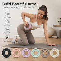 Haltères en silicone esthétiques pour yoga et pilates, entraînement des bras, logo personnalisé, toucher doux, poids de fitness pour les mains, vente en gros, légers