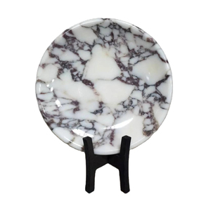 Plaque de marbre élégante, plaque ronde en marbre, plaque de marbre en pierre - Product Image 1