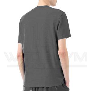 เสื้อยืดผู้ชายแบบแห้งเร็วเสื้อแขนสั้นผ้าโพลีเอสเตอร์ออกแบบโลโก้ได้ตามที่ต้องการ - Product Image 6