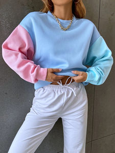 Vente en gros Sweatshirts pour femmes Plusieurs couleurs Manches longues Imprimé Sweatshirts Coton Polaire Fait Sweatshirts - Product Image 2