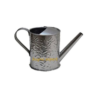 Arrosoir en métal galvanisé Arrosoir indien élégant Bidon d'eau traditionnel de concepteur en gros enduit de poudre fini avec poignée de Cooper - Product Image 5