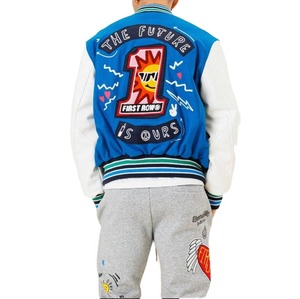 Veste d'université de baseball pour hommes personnalisée à manches longues avec broderie en chenille High Street Letterman Varsity Winter Vente en gros OEM - Product Image 3