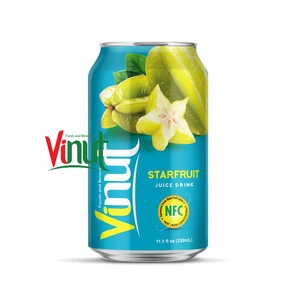 Bebida de Jugo de Fruta Estrella Fresca Orgánica Enlatada de 330 ml, Fabricante, Empaque Personalizado, Marca Privada, OEM - Product Image 1