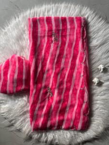 ผ้าลายจอร์เจียแบบนิ่มทันสมัยพิมพ์ลายสุดเท่ขอบตัดด้วยมือประดับเพชรที่สมบูรณ์แบบสำหรับทุกโอกาส - Product Image 3