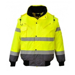 Personalizado al aire libre a prueba de viento grueso profesional desmontable invierno e impermeable abrigo de trabajo personalizado ropa de trabajo de los hombres chaqueta de seguridad de nieve - Product Image 2