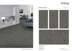Carreaux de porcelaine émaillée polie pour revêtements de sol et murs, conçus pour une utilisation étendue, offrant une caractéristique dimensionnelle. - Product Image 3