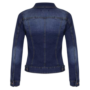 Chaqueta Vaquera Informal para Mujer, Estilo Moderno, Otoño Invierno, Mangas Largas, 100% Algodón, Secado Rápido, Transpirable, Diseño Personalizado OEM - Product Image 4