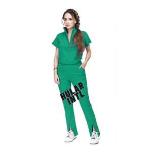 Conjunto de uniformes de Enfermería de manga corta de LICRA impermeable, uniformes de enfermera de Hospital Médico, tops de alta visibilidad, traje de hospital - Product Image 3