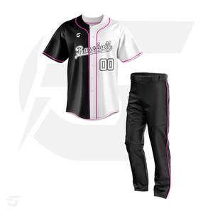 เสื้อเบสบอลผ้าโพลีเอสเตอร์สำหรับทุกเพศเสื้อเบสบอลพิมพ์ซับลิเมชันออกแบบโลโก้ได้ตามต้องการสำหรับผู้ใหญ่ - Product Image 1