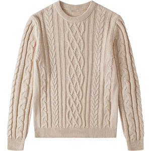 Pull en cachemire respirant à logo personnalisé, design tendance, vente en gros, col rond classique, vêtements pour hommes, logo sur le devant - Product Image 3