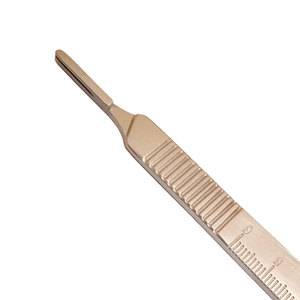 Manche de scalpel en acier inoxydable épaissi de qualité médicale réutilisable, instruments chirurgicaux manuels de puissance, CE - Product Image 2