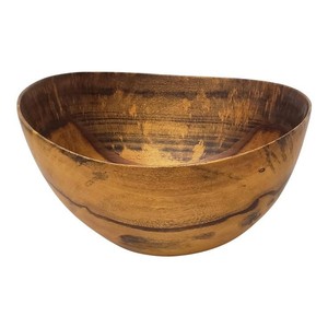 Tazón Redondo de Madera de Mango de Alta Calidad para Servir Ensaladas, Diseño de Resina Blanca, Tazones de Madera para Servir Alimentos, Aptos para Uso Alimentario, Venta al por Mayor - Product Image 1
