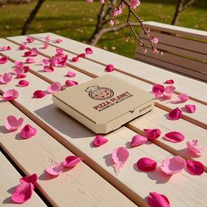 Ecológico personalizado impreso Pizza Box Brown Kraft Pizza Cajas con logotipo para la venta al por menor - Product Image 6