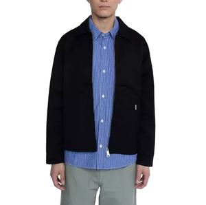 Chaqueta de trabajo de lona de peso pesado personalizada para hombres Estilo vintage de alta calidad con chaqueta bordada para hombres - Product Image 3