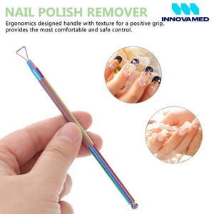 Empujador de cutículas de acero inoxidable, herramienta para uñas de la más alta calidad con servicio OEM INNOVAMED, impresión de logotipo personalizado al por mayor. - Product Image 5