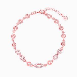 Pulsera de Cuentas Finas Encantadora en Oro Rosa para Mujer, Estilo Clásico para Bodas y Fiestas - Product Image 3
