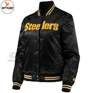 เสื้อแจ็กเก็ตเบสบอลทำจากผ้าซาติน,สั่งตัดตามสั่ง - Product Image 4