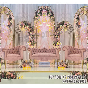 Cadres métalliques élégants pour fond de scène de mariage, écran de fond de scène de mariage chrétien, panneau de fond de scène de mariage moderne en métal, Royaume-Uni - Product Image 1