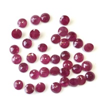 Vivaaz Gems RR120 5mm Rubis Naturel Chauffé, Pierres Précieuses Non Montées, Facettées, Calibrées, Rouge Rose, du Mozambique, pour la Fabrication de Bijoux, Certifié par un tiers