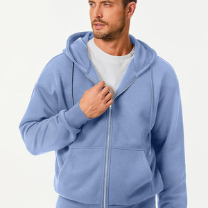 เสื้อมีฮู้ดซิปเต็มตัวสไตล์ฝรั่งเศสสำหรับผู้ชายน้ำหนักเบาสวมใส่สบาย - Product Image 1