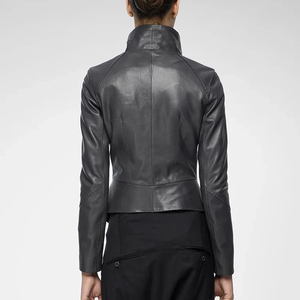 Venta al por mayor chaquetas de cuero genuino para hombres y mujeres moda motocicleta estilo cuero de vaca tallas grandes disponibles más fino 100% genuino - Product Image 5