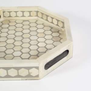 ถาดตกแต่งหรูหราสไตล์อาร์ตเดโคฝังกระดูก งานแฮนด์เมด คุณภาพพรีเมียม สำหรับงานแต่งงาน รอมฎอน และอีด - Product Image 6