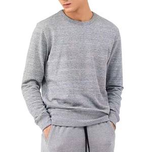 OEM personalizado hombres cuello redondo sudaderas de gran tamaño 100% algodón francés Terry polar hombro caído teñido liso para el invierno - Product Image 1