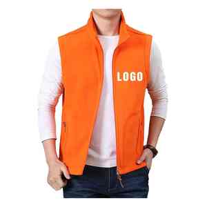 Chaleco de senderismo personalizado Chaleco de lana sin mangas para hombre con etiqueta de logotipo Bordado al aire libre para uniforme de invierno y Camping - Product Image 5