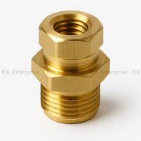 Connecteur mâle en laiton de haute qualité, raccord rapide pour tube fileté, raccords pour tube en cuivre AC HVAC, usinage de précision, fabrication en usine