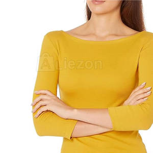 Hot Selling <b>Women</b> <b>Long</b> Sleeve <b>T</b>-<b>Shirts</b> Custom Logo Plus Size <b>Women</b> <b>Long</b> Sleeve <b>T</b>-<b>Shirts</b> In Unique Style - Product Image 3