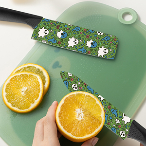 Juego de Cuchillos de Cocina de 7 Piezas con Revestimiento Cerámico, Diseño Nuevo, Premium, Profesional, Mangos de Plástico, Apto para Lavavajillas, para Aventuras al Aire Libre - Product Image 5