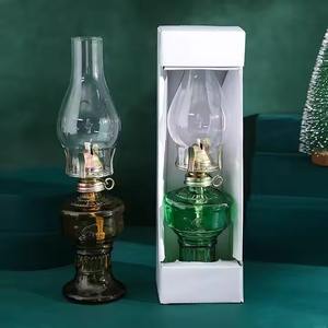 โคมไฟแก้วทองเหลืองและเชิงเทียนสำหรับตกแต่งบ้านหรูหราสำหรับแสงโดยรอบอบอุ่นและการตกแต่งภายในแบบคลาสสิก - Product Image 4