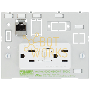 Prise murale Murrelektronik, nouvelle, 4000-68000-4180000, plastique, 2 prises AC - Product Image 1
