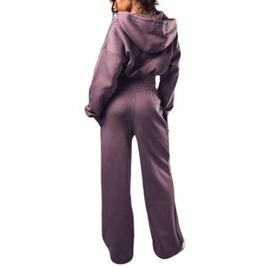 Chándal ligero para mujer a la venta, ropa informal, cómodo, transpirable, elegante, 100% de algodón, chándal de lana 2026 - Product Image 4