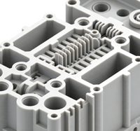 Composant mécanique imprimé en 3D de haute précision, pièce fonctionnelle à structure complexe, fabrication sur mesure, tolérance de 0,1, déformation thermique à 85°C