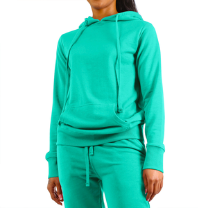 Conjunto de dos piezas con estampado de logotipo personalizado para mujer, ropa deportiva con capucha, conjunto de joggers para mujer - Product Image 6