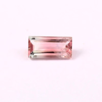 Tourmaline naturelle bicolore de qualité AAA, taille baguette, 0,8 ct, pierre précieuse en vrac pour la fabrication de bijoux