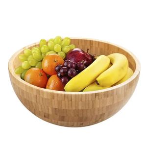 Cuenco de madera de acacia ecológico para artes creativas, característica de madera natural - Product Image 1