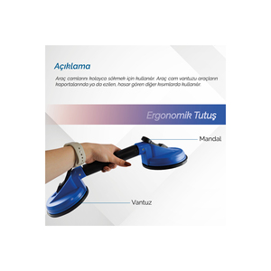 Ventosa de Vacío con Capacidad de 60 Kg y Copa de Succión de 390 mm - Product Image 3
