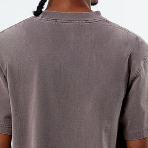 Alta calidad 100% algodón en blanco peso pesado personalizado hombres O-Nec calidad Premium colores personalizados y tallas camisetas - Product Image 6