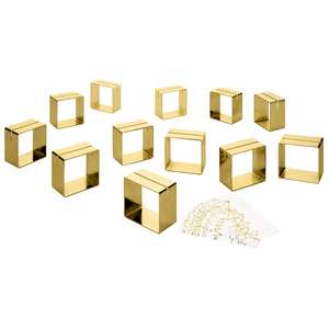 ที่ใส่ผ้าเช็ดปากกรอบลวดโลหะสีทองหรูหราใหม่ล่าสุดออกแบบรูปทรงวงแหวนสำหรับงานปาร์ตี้ที่บ้าน - Product Image 2