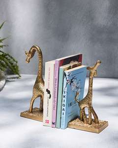<b>Modern</b> Luxury Metal Bookends for Home Decoration Desk <b>Shelf</b> <b>Book</b> Holder Wholesale Trending Decor Product - Product Image 5