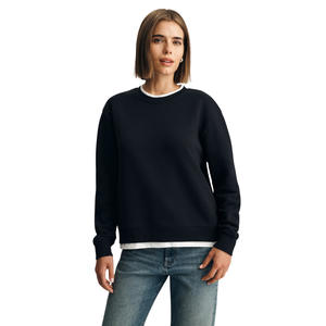 <b>Women's</b> Oversized Crewneck Polyester Fleece <b>Hoodie</b> <b>Sweatshirt</b> Breathable Knitted Casual Print Customized Logo Raglan <b>Plus</b> <b>Size</b> - Product Image 6