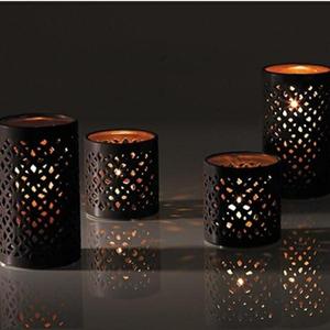 Portavelas votivo de metal con diseño victoriano para decoración vintage en comedores y salas de estar - Product Image 4