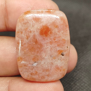 Pierre précieuse naturelle en pierre de soleil orange, cabochon poli, forme mixte, sans traitement, haute qualité, pour la fabrication de pendentifs - Product Image 1