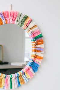 Meilleur miroir mural en macramé fait à la main, style bohème chic, accent décoratif pour salon, chambre à coucher et entrée - Product Image 4