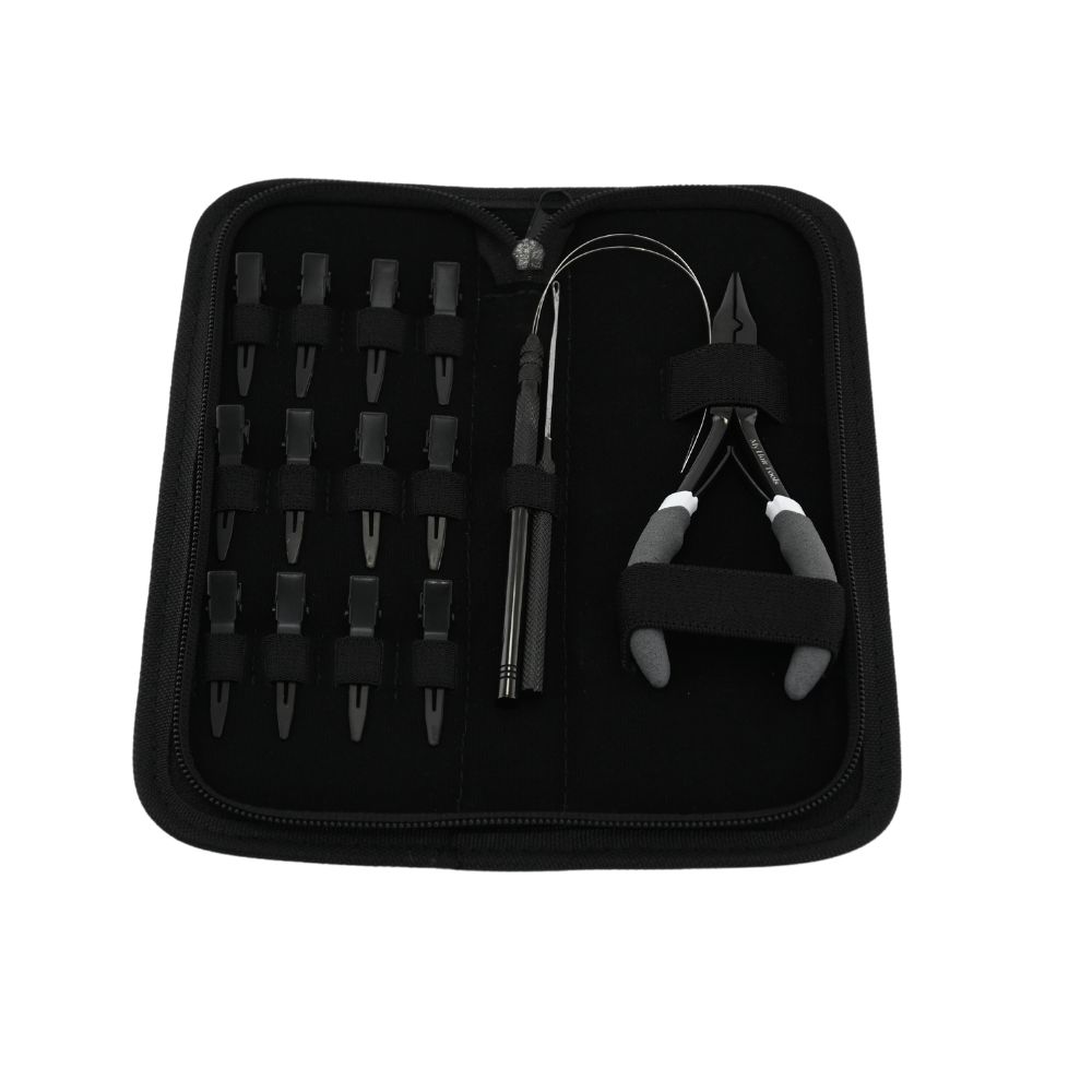 Wholesale Stainless Steel Hair Extension Tools Kit Microbeads Crimping  Pliers 12pcs Hairdressing Sectioning Clips Hair Loop Tool| Alibaba.com