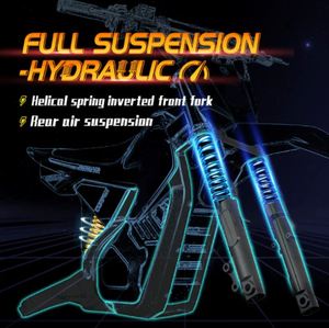 Moto électrique tout-terrain Cunfon M200, fabriquée en Chine, 48V 23.5AH 3000W, couple 220N.m, vitesse maximale 55km/h, autonomie 70km, double freinage. - Product Image 6
